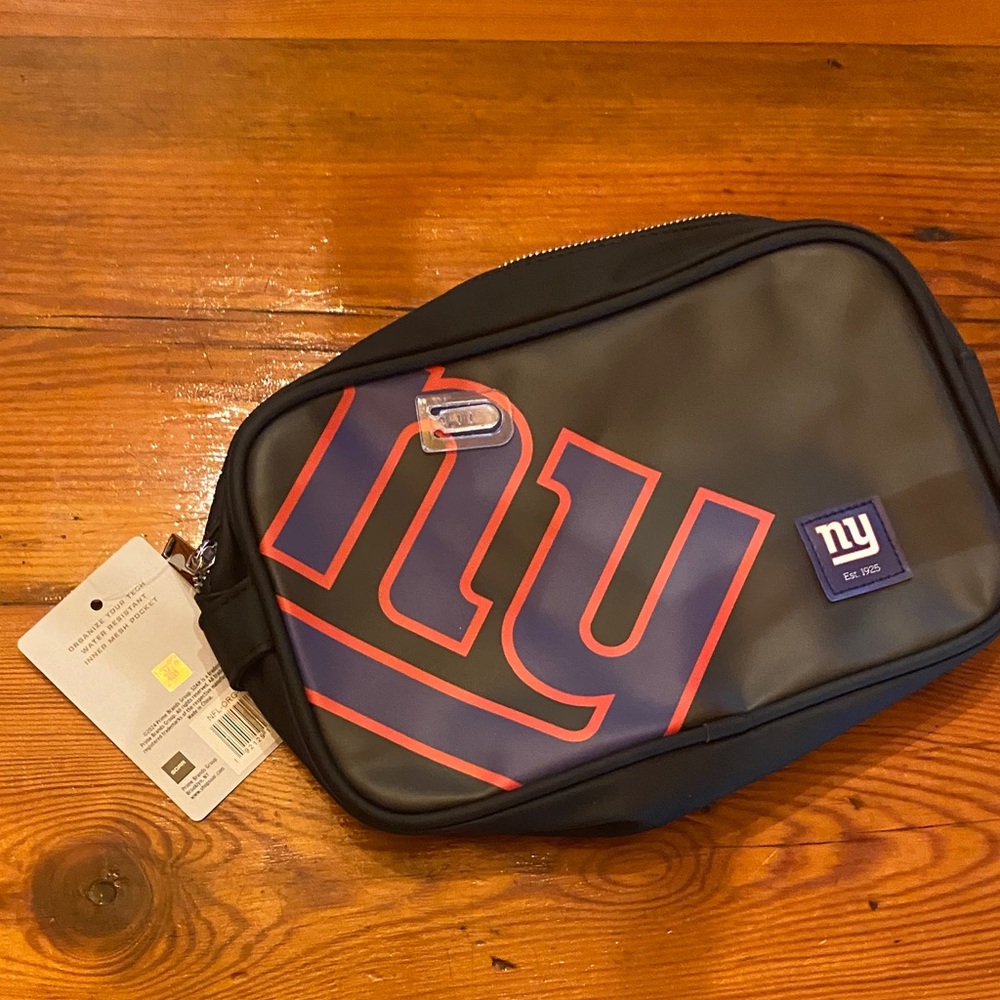 NFL Black and Blue Belt Bag with Red Accents